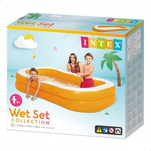 Inflatable pool Intex Mandarin Orange 600 L 229 x 48 x 152 cm (3 Units) image 2