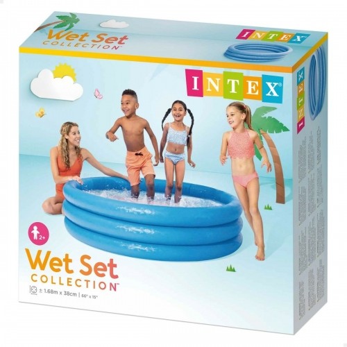 Inflatable Paddling Pool for Children Intex Blue Rings 581 L 168 x 40 cm (6 Units) image 2