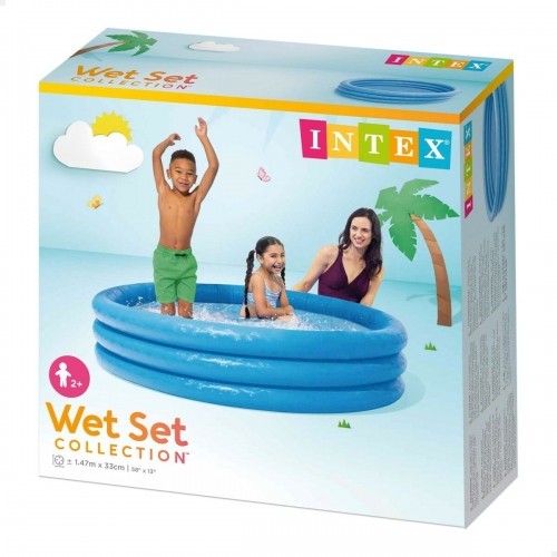 Inflatable Paddling Pool for Children Intex Blue Rings 330 L 147 x 33 cm (6 Units) image 2