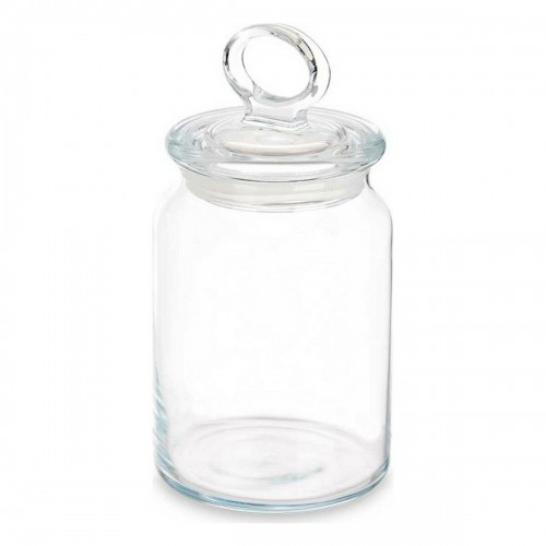 Jar Kitchen 860 ml 9,8 x 19,3 x 9,8 cm Transparent Silicone Glass (6 Units) image 2