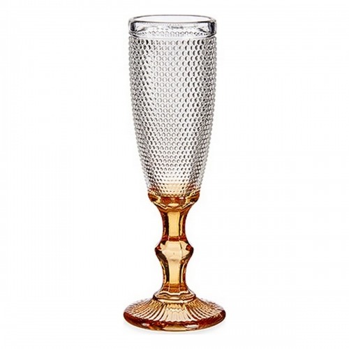 Vivalto Šampanieša glāze Punkti Dzintars Stikls 180 ml (6 gb.) image 2