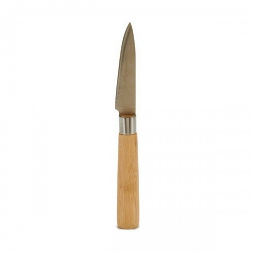 Peeler Knife Silver Brown Stainless steel Bamboo 22 x 19,5 x 2 cm (12 Units) image 2