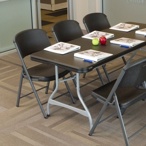 Folding Table Lifetime 182 x 73,5 x 76 cm Steel Plastic image 2