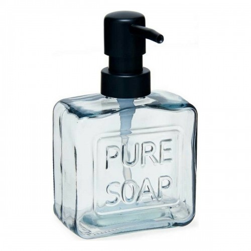 Berilo Дозатор мыла Pure Soap 250 ml Стеклянный Чёрный Пластик (12 штук) image 2
