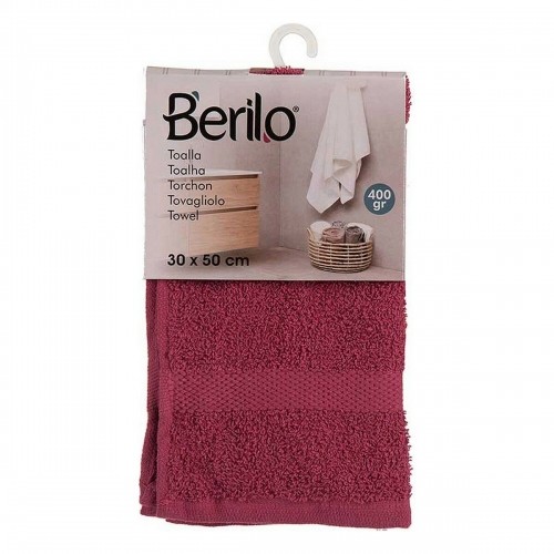 Berilo Банное полотенце 30 x 0,5 x 50 cm Тёмно Бордовый (12 штук) image 2