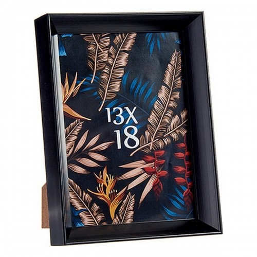 Photo frame 15,2 x 3,5 x 20,2 cm Black Plastic Glass (6 Units) image 2
