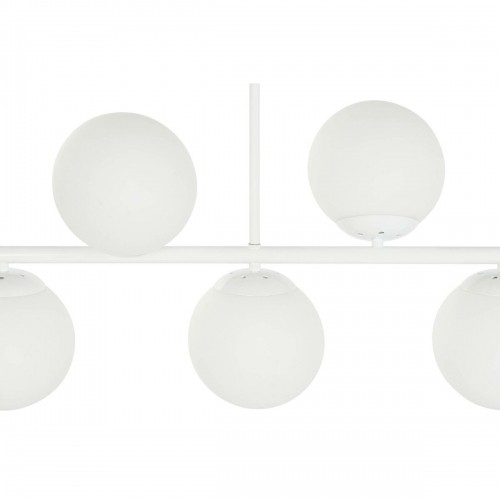 Потолочный светильник DKD Home Decor 98 x 45 x 30 cm Стеклянный Металл Белый 50 W image 2