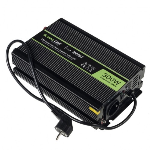 Greencell Green Cell Pure Sine wave Преобразователь мощности 12V to 230V 300W / 600W image 2