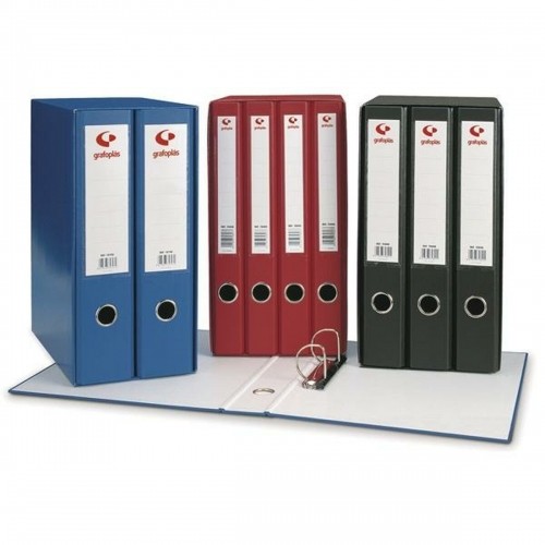 Lever Arch File Grafoplas 2 Pieces Blue Din A4 35 x 29 x 16 cm image 2