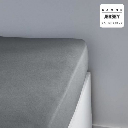 Fitted sheet TODAY Grey 140 x 190 cm image 2