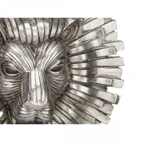 Decorative Figure Lion Silver 28 x 38,5 x 11,5 cm (4 Units) image 2
