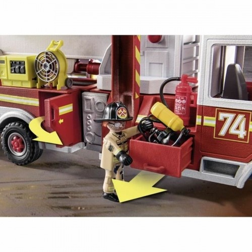 Vehicle Playset   Playmobil Fire Truck with Ladder 70935         113 Pieces image 2