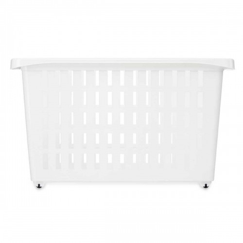 Multi-purpose basket With wheels White Plastic 17,5 x 26 x 46 cm (12 Units) image 2