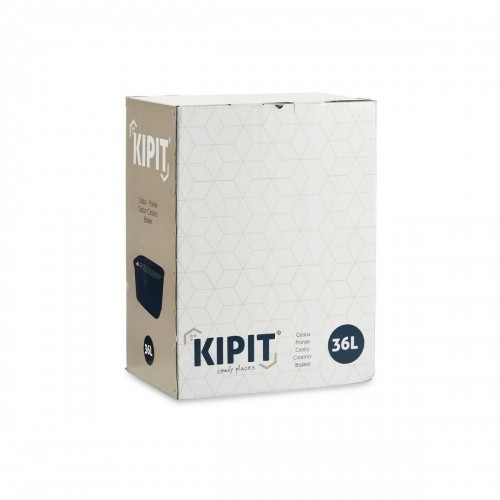 Kipit Veļas Grozs Balts Plastmasa 36 L 36 x 25,5 x 53 cm (12 gb.) image 2