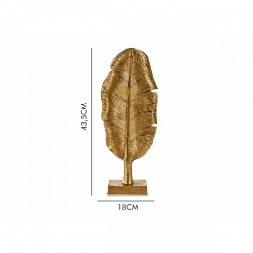 Gift Decor Dekoratīvās figūriņas Augu lapa Bronza 8 x 43,5 x 17 cm (6 gb.) image 2