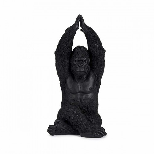 Gift Decor Декоративная фигура Горилла Yoga Чёрный 18 x 36,5 x 19,5 cm (4 штук) image 2