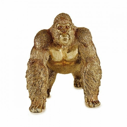 Decorative Figure Gorilla Golden 20 x 27,5 x 34 cm (2 Units) image 2