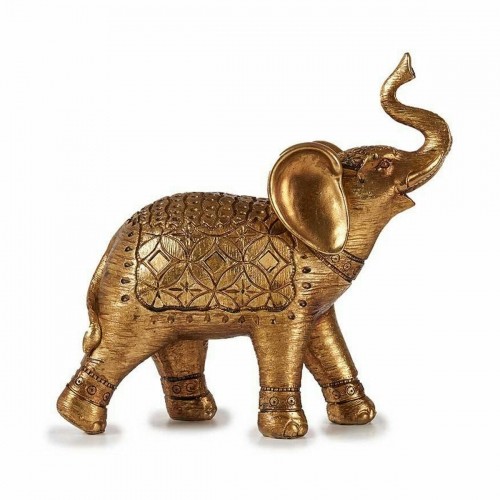 Gift Decor Декоративная фигура Слон Позолоченный 27,5 x 27 x 11 cm (4 штук) image 2