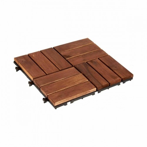 Interlocking Floor Tile Brown Polyethylene Acacia 30 x 2,8 x 30 cm (6 Units) image 2