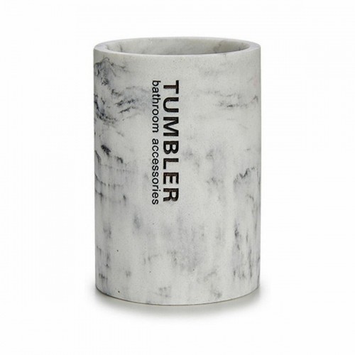 Toothbrush Holder Tumbler White Resin 7,5 x 10,2 x 7,5 cm (12 Units) image 2