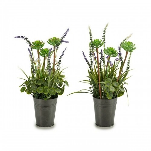Decorative Plant Lavendar Metal Plastic 13 x 40 x 13 cm (12 Units) image 2