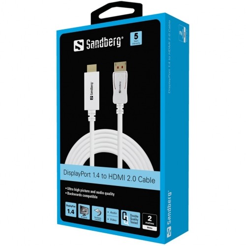 Sandberg 509-16 DisplayPort 1.4-HDMI 4K60Hz 2m image 2