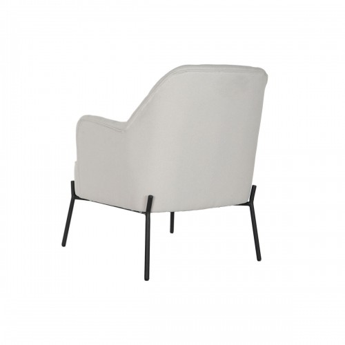 atzveltnes krēsls DKD Home Decor Melns Bēšs Metāls 65 x 73 x 79,5 cm image 2