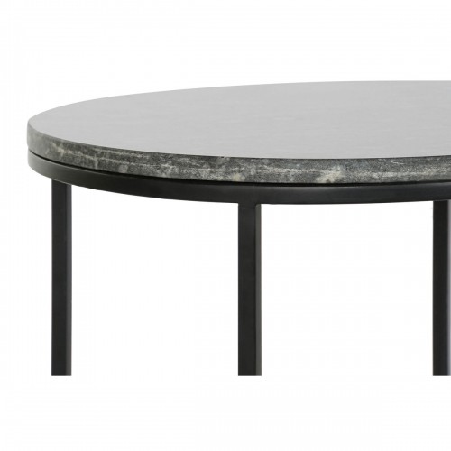 Набор из двух столиков DKD Home Decor Чёрный Алюминий Мрамор 46 x 46 x 58 cm image 2