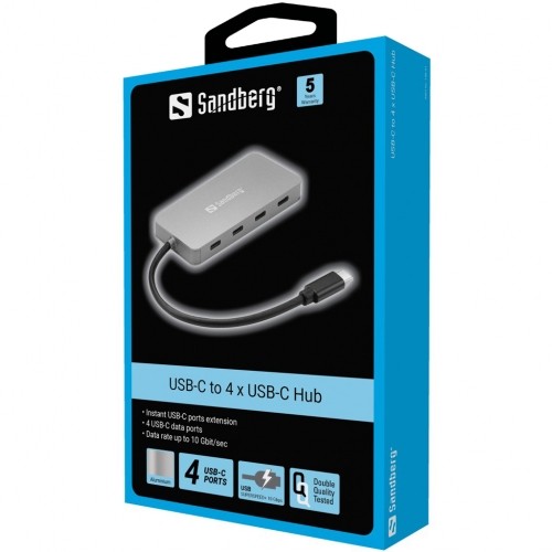 Sandberg 136-41 USB-C to 4 x USB-C Hub image 2