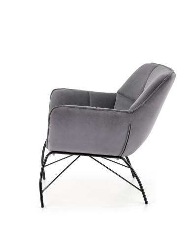 Halmar BELTON leisure chair color: grey image 2
