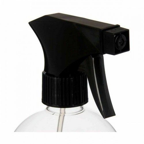 Atomiser Bottle Black Transparent Plastic 500 ml (12 Units) image 2