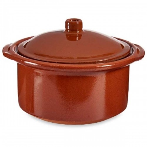 Casserole with Lid Baked clay 1,5 L 22 x 14,5 x 20 cm (4 Units) image 2
