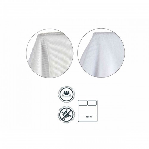 Mattress protector White 135 x 195 cm (6 Units) image 2