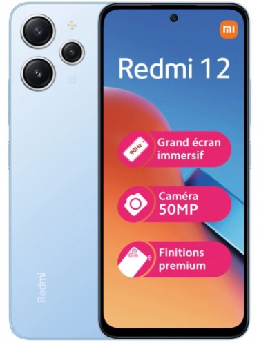 Xiaomi Redmi 12 (Sky Blue) DS 128GB/4GB RAM 4G,MZB0ECYEU image 1