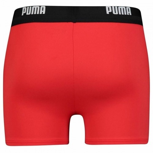 Men’s Bathing Costume Puma Logo Swim Trunk Boxer Red image 2