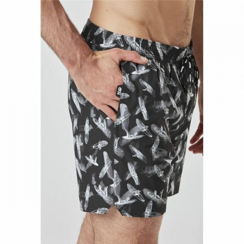 Men’s Bathing Costume Picture Piau 15'' Black image 2