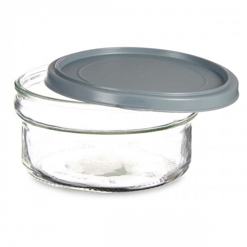 Vivalto Круглая коробочка для завтраков с крышкой Серый Пластик 415 ml 12 x 6 x 12 cm (24 штук) image 2