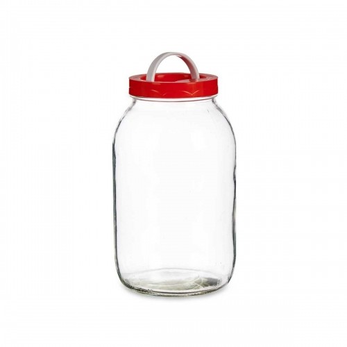 Jar Lid with handle Red polypropylene 3 L 13 x 24,3 x 13 cm (6 Units) image 2