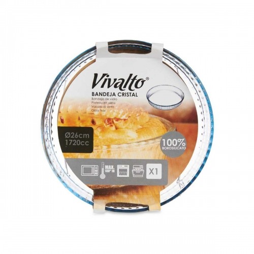 Vivalto Поддон для духовки Прозрачный Боросиликатное стекло 25,5 x 4,5 x 25,5 cm (6 штук) image 2