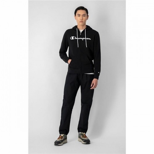 Men’s Hoodie Champion Hooded Full Zip Black image 2