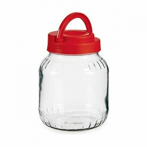 Jar Lid with handle Red 1,7 L 13,5 x 17,5 x 13,5 cm (6 Units) image 2
