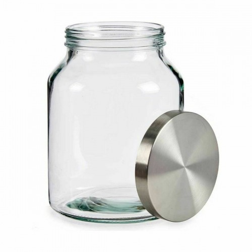 Jar Silver Stainless steel 3 L 16 x 21,5 x 16 cm (8 Units) image 2