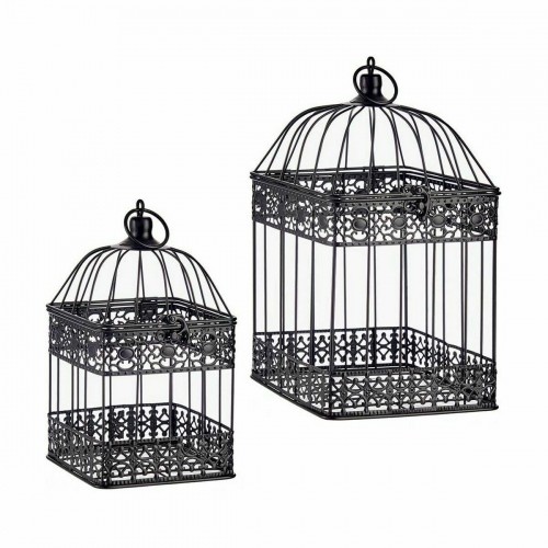Decorative cage Set Black (4 Units) image 2