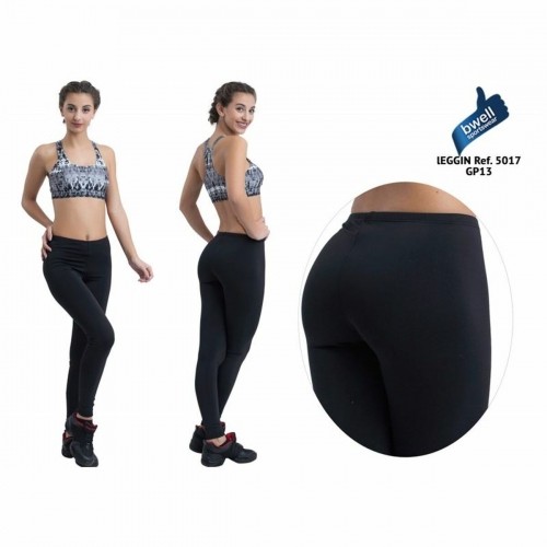 Sports Leggings for Children Happy Dance Black image 2