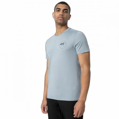 Men’s Short Sleeve T-Shirt 4F Fnk M210 Light Blue image 2