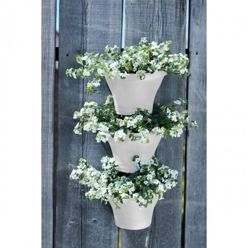 Plant pot Elho 472112415000 White Rectangular Modern Ø 26,7 x 29,7 cm image 2