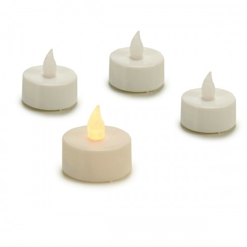 Candle Set LED White 4 x 4 x 3,7 cm (12 Units) image 2