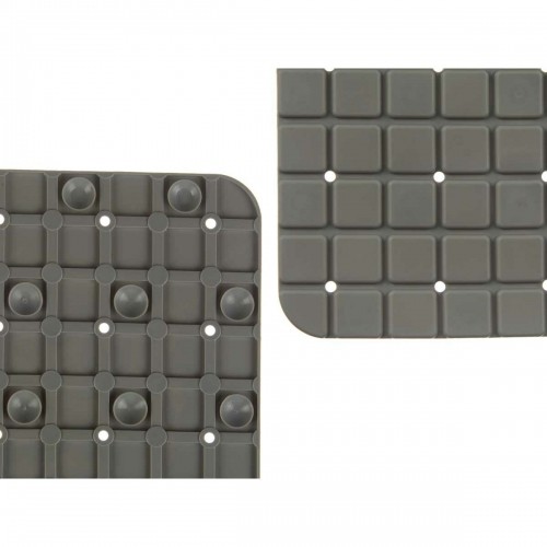 Berilo Neslīdošs dušas paklājs Rāmji Pelēks PVC 50,3 x 50,3 x 0,7 cm (6 gb.) image 2