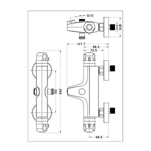 Tap Rousseau VOLGA 2 Brass image 2