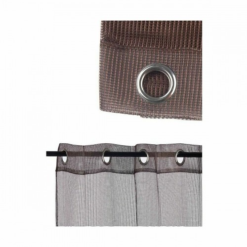Curtain 140 x 260 cm Grille Brown (6 Units) image 2